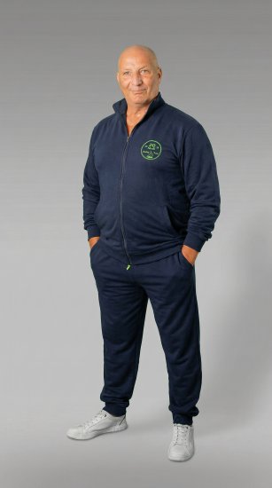 20 Nodi Ostro Stretch Fleece Cotton Tracksuit Navy - Trainingspakken - Grote Maten Trainingspakken Heren