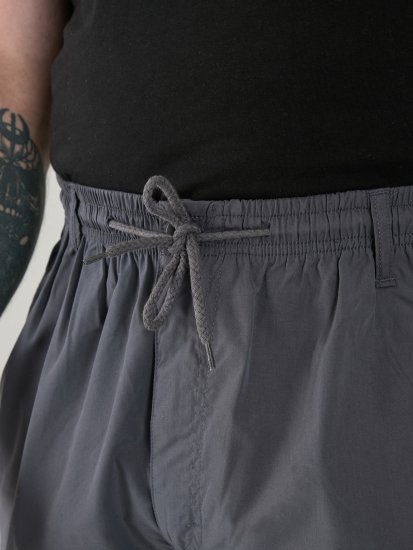 D555 Nick Cargo Shorts met Elastische Taille Grijs - Korte broeken - Grote Maten Korte Broeken Heren