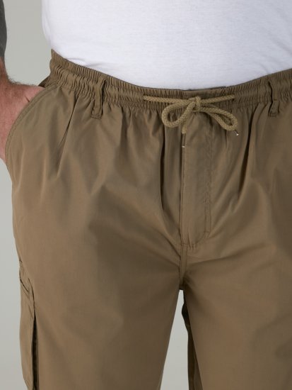 D555 Nick Cargo Shorts met Elastische Taille Beige - Korte broeken - Grote Maten Korte Broeken Heren