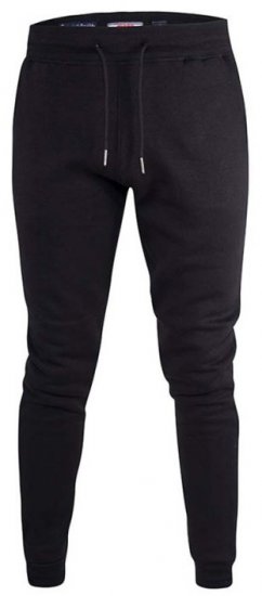 D555 Brandon Sweatpants with Tapered leg Black - Joggingbroeken & shorts - Joggingbroeken & Shorts Heren Grote Maten