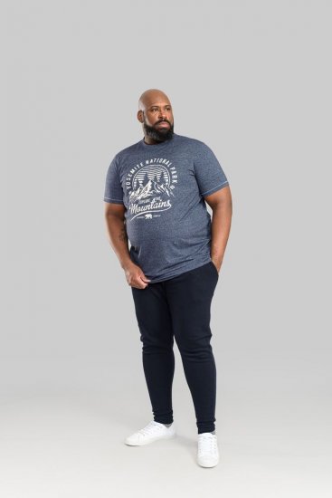 D555 Brandon Sweatpants with Tapered leg Navy - Joggingbroeken & shorts - Joggingbroeken & Shorts Heren Grote Maten