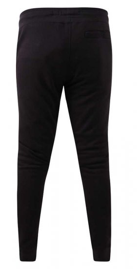D555 Buckingham Cuffed Jogger With Side Pockets Black - Joggingbroeken & shorts - Joggingbroeken & Shorts Heren Grote Maten