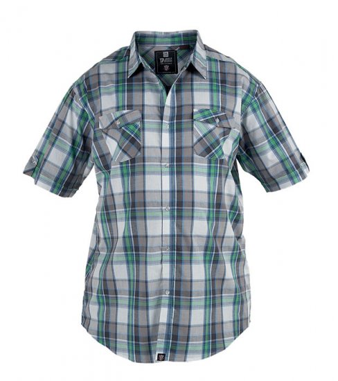 D555 Addis Checked Shirt - Overhemden - Overhemden Grote Maten Heren