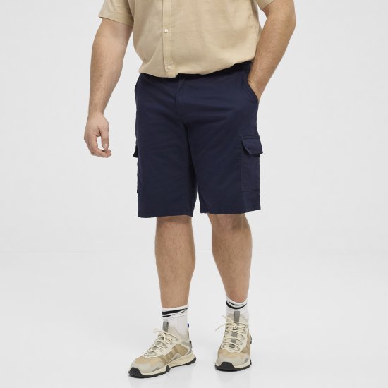 North Latitude 51133 cargo shorts marineblauw - Korte broeken - Grote Maten Korte Broeken Heren