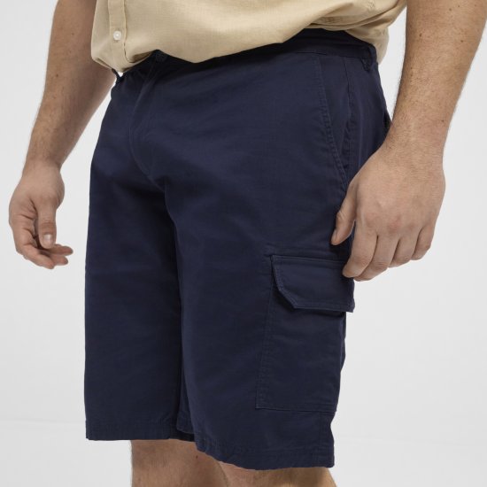 North Latitude 51133 cargo shorts marineblauw - Korte broeken - Grote Maten Korte Broeken Heren