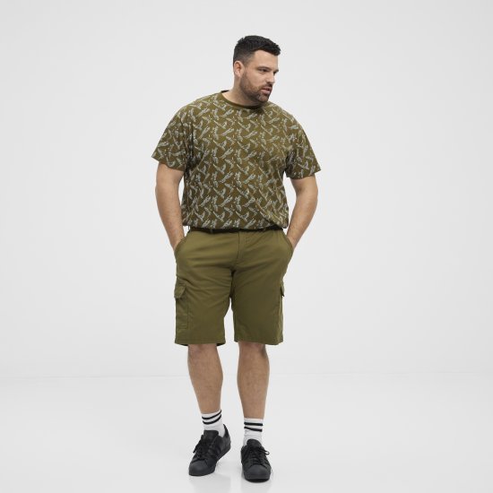 North Latitude 51133 cargo shorts legergroen - Korte broeken - Grote Maten Korte Broeken Heren