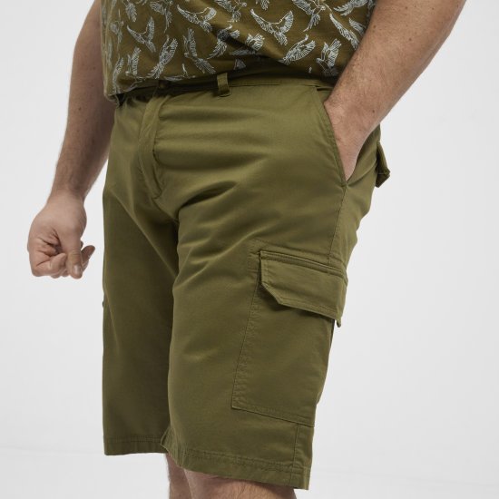 North Latitude 51133 cargo shorts legergroen - Korte broeken - Grote Maten Korte Broeken Heren