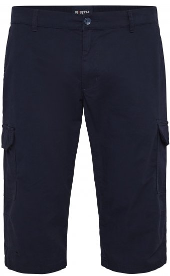 North Latitude 51136 capri shorts marineblauw - Korte broeken - Grote Maten Korte Broeken Heren