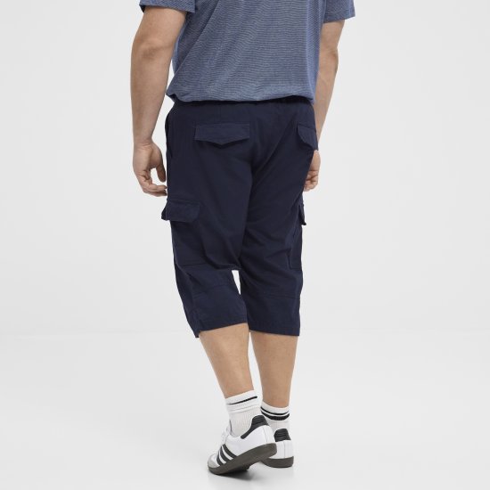 North Latitude 51136 capri shorts marineblauw - Korte broeken - Grote Maten Korte Broeken Heren