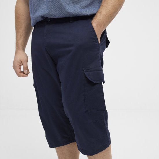 North Latitude 51136 capri shorts marineblauw - Korte broeken - Grote Maten Korte Broeken Heren