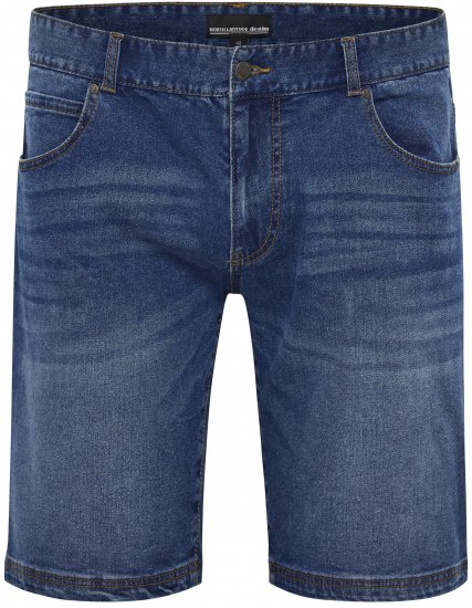 North Latitude 51336 denim shorts blauw - Korte broeken - Grote Maten Korte Broeken Heren