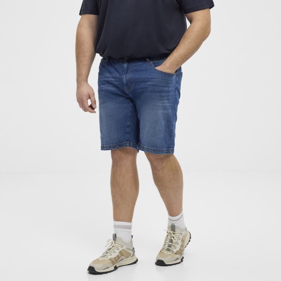 North Latitude 51336 denim shorts blauw - Korte broeken - Grote Maten Korte Broeken Heren