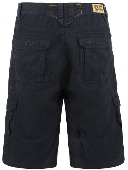 Kam Jeans Cargo Shorts Black - Korte broeken - Grote Maten Korte Broeken Heren