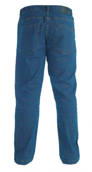 Duke Bailey Relaxed Comfort Fit Stretch Jeans With Elasticated Waist Stonewash - Jeans & broeken - Jeans & Broeken Grote Maten Heren