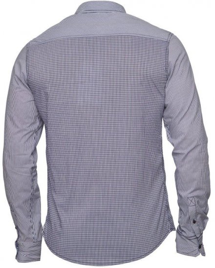 Mish Mash Bewilder Blue - Overhemden - Overhemden Grote Maten Heren