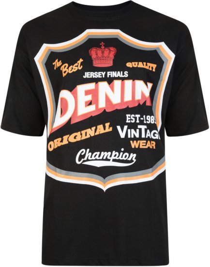 Kam Jeans Twin Pack League Tee - T-shirts - Grote Maten T-shirts Heren