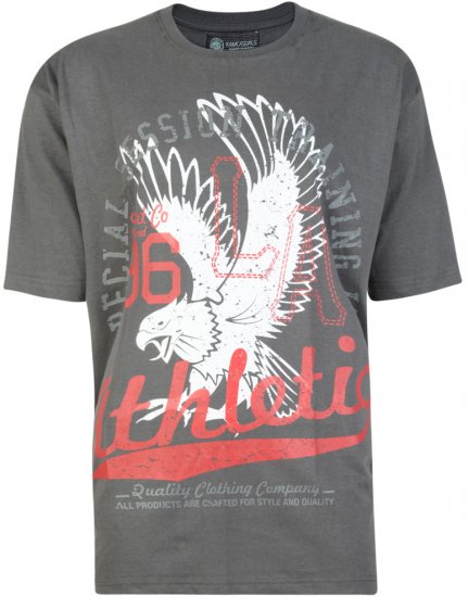 Kam Jeans Twin Pack League Tee - T-shirts - Grote Maten T-shirts Heren