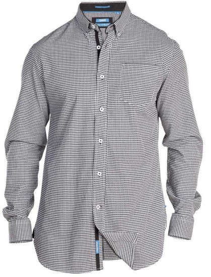 D555 Garret Shirt With Contrast Details - Overhemden - Overhemden Grote Maten Heren