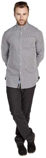 D555 Garret Shirt With Contrast Details - Overhemden - Overhemden Grote Maten Heren