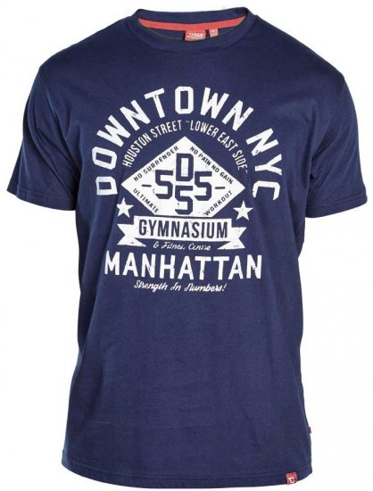 D555 TRUMAN Long Sleeve Shirt & T-shirt Combo - Overhemden - Overhemden Grote Maten Heren