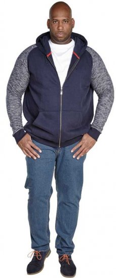 D555 BALDWIN Hoody Navy - Sweaters & hoodies - Sweaters & Hoodies Grote Maten Heren
