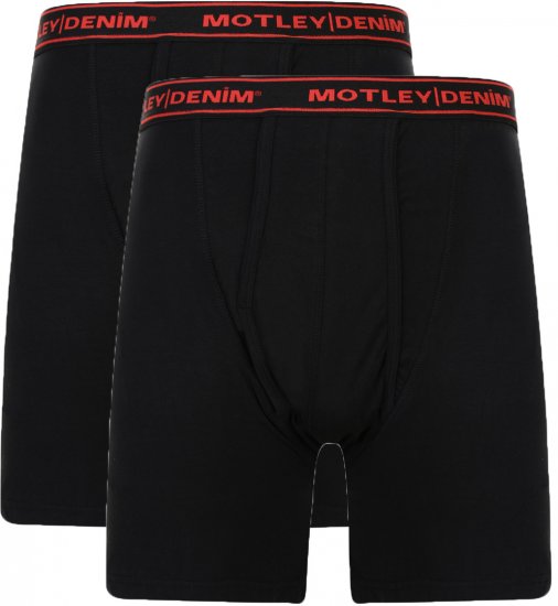 Motley Denim Boxer Shorts Black 2-pack - Ondergoed & zwem - Grote Maten Ondergoed Heren