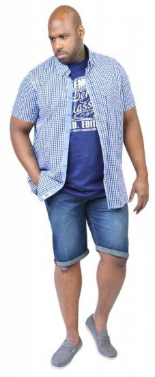 D555 JAIDEN Short Sleeve Shirt & T-shirt Combo - Overhemden - Overhemden Grote Maten Heren