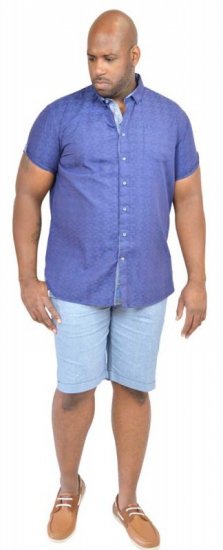 D555 ARNOLD Short Sleeve Shirt - Overhemden - Overhemden Grote Maten Heren