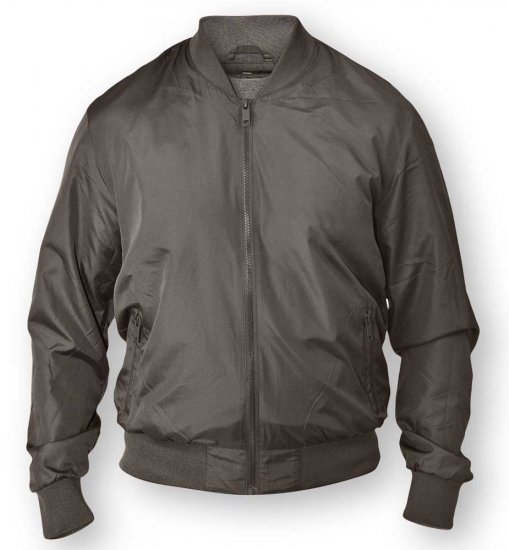 D555 JAMES Lined Bomber Jacket Black - Jassen - Grote Maten Herenjassen
