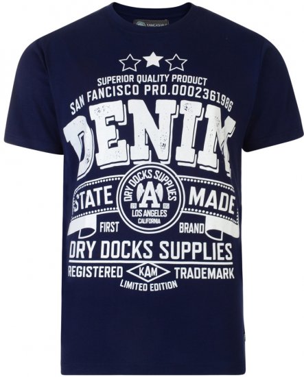 Kam Jeans San Francisco State 2-pack T-shirt - T-shirts - Grote Maten T-shirts Heren