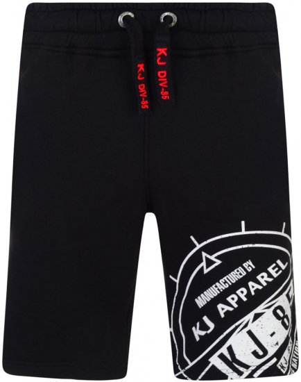 Kam Jeans 302 Fashion Sweat Shorts Black - Joggingbroeken & shorts - Joggingbroeken & Shorts Heren Grote Maten