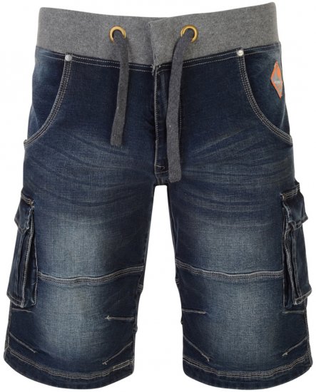 Kam Jeans Dito Denim Shorts Dark Used - Korte broeken - Grote Maten Korte Broeken Heren
