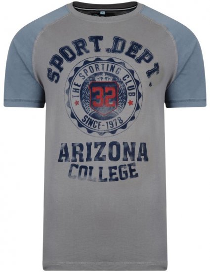 Kam Jeans Arizona College Tee - T-shirts - Grote Maten T-shirts Heren