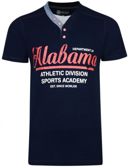 Kam Jeans Baseball Alabama Tee - T-shirts - Grote Maten T-shirts Heren
