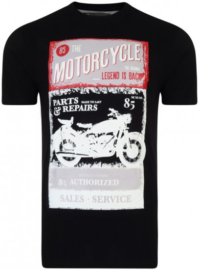 Kam Jeans Motorcycle Tee - T-shirts - Grote Maten T-shirts Heren