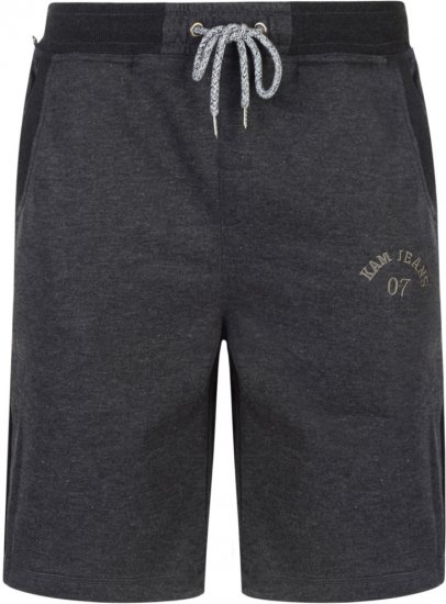 Kam Jeans Sweat Jog Shorts Charcoal - Korte broeken - Grote Maten Korte Broeken Heren