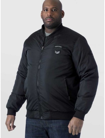 D555 Pedro Bomber Jacket Black - Jassen - Grote Maten Herenjassen