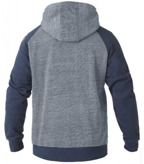 D555 Cristiano Hoodie Blue/Navy - Sweaters & hoodies - Sweaters & Hoodies Grote Maten Heren