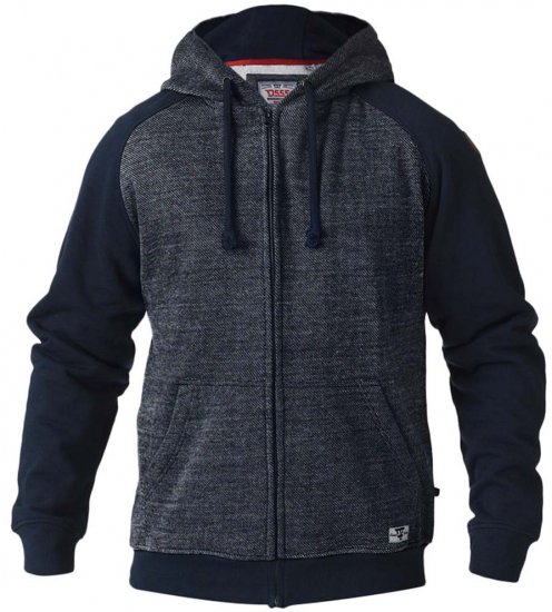 D555 Cristiano Hoodie Grey/Black - Sweaters & hoodies - Sweaters & Hoodies Grote Maten Heren