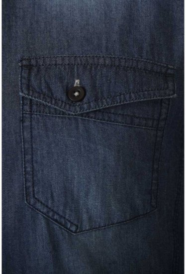 D555 Tobias LS Vintage Denim Shirt - Overhemden - Overhemden Grote Maten Heren