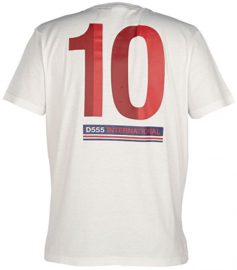 D555 Leon T-shirt White - T-shirts - Grote Maten T-shirts Heren