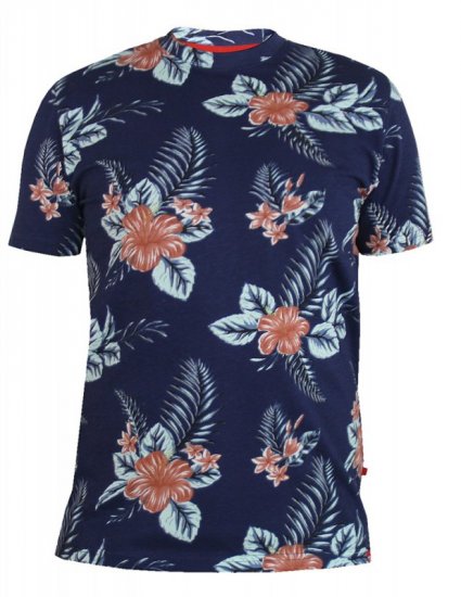 D555 Castro T-shirt Navy - T-shirts - Grote Maten T-shirts Heren