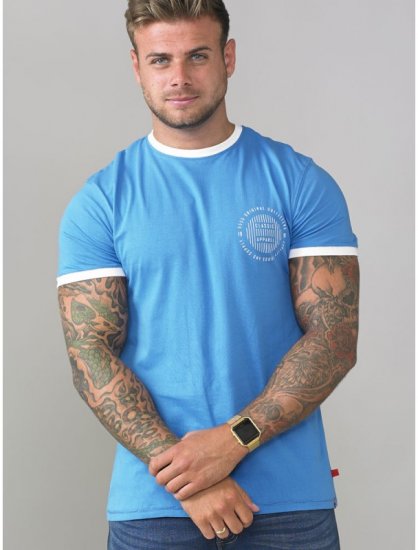 D555 Otis T-shirt Blue - T-shirts - Grote Maten T-shirts Heren