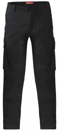 D555 Nelson Stretch Tapered Cargo Pants Black - Jeans & Broeken - Jeans & Broeken Grote Maten Heren