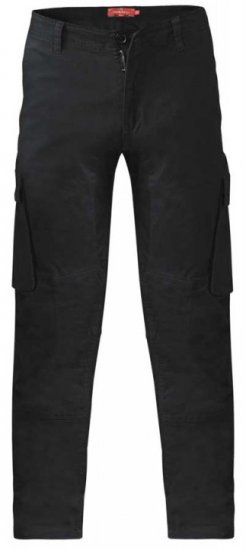D555 Nelson Stretch Tapered Cargo Pants Black - Jeans & broeken - Jeans & Broeken Grote Maten Heren