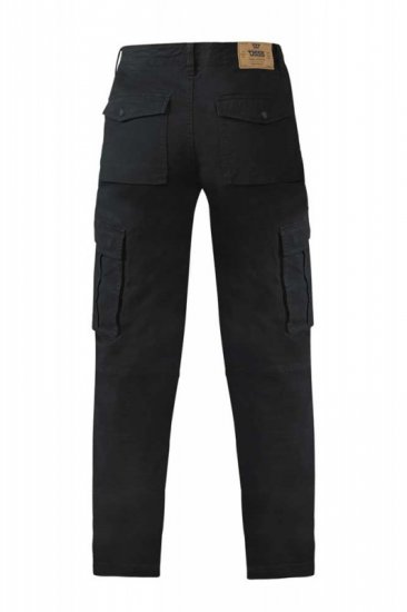 D555 Nelson Stretch Tapered Cargo Pants Black - Jeans & broeken - Jeans & Broeken Grote Maten Heren
