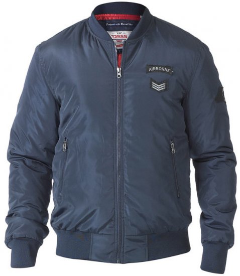 D555 Pedro Bomber Jacket Navy - Jassen - Grote Maten Herenjassen