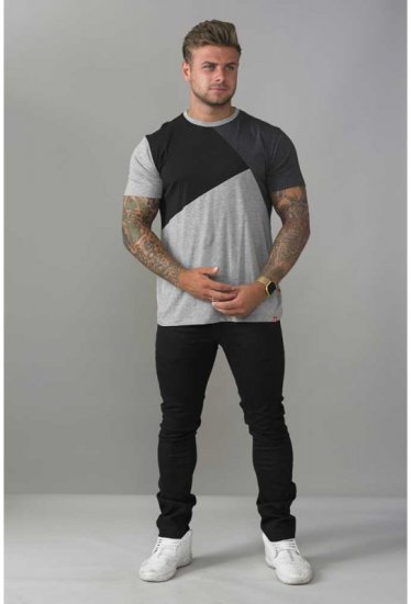 D555 Authentic T-shirt Grey - T-shirts - Grote Maten T-shirts Heren