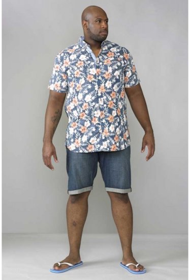 D555 Huxley Hawaii Shirt - Overhemden - Overhemden Grote Maten Heren