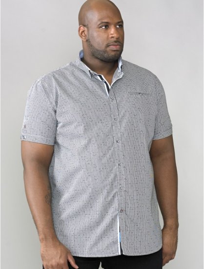 D555 Skyler Short Sleeve Shirt - Overhemden - Overhemden Grote Maten Heren